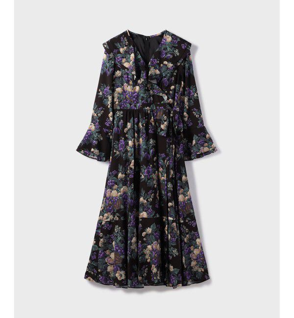 GRACE CONTINENTAL「ボタニカルベリープリントワンピース」|ワンピース|