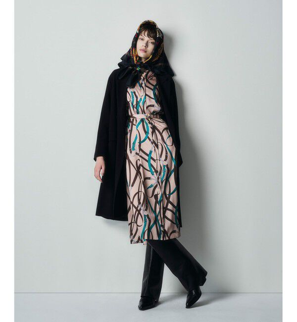 Grace Class「ベルトプリントシャツドレス」|ワンピース|