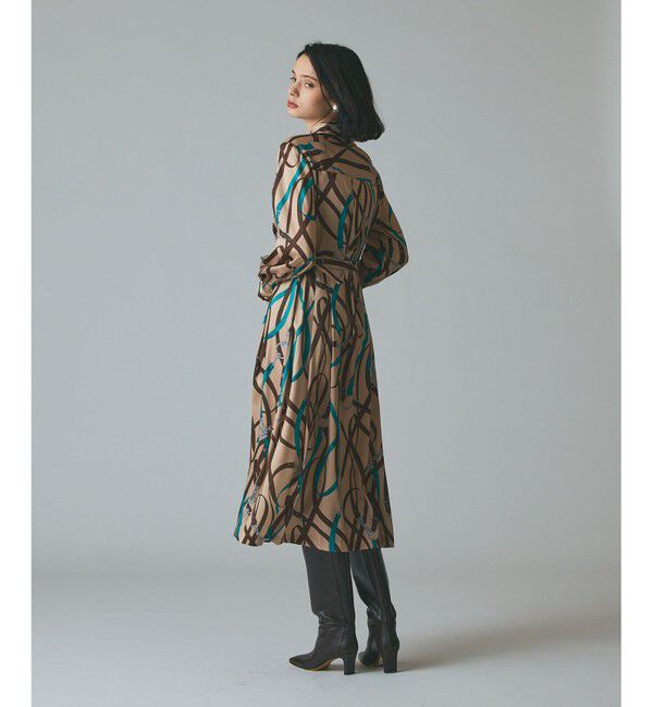 Grace Class「ベルトプリントシャツドレス」|ワンピース|