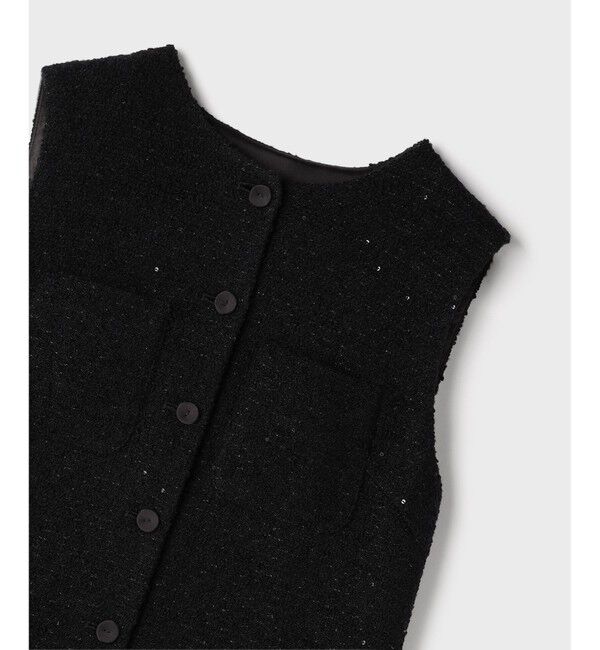 Grace Class「チュールコンビツイードワンピース」|ワンピース|