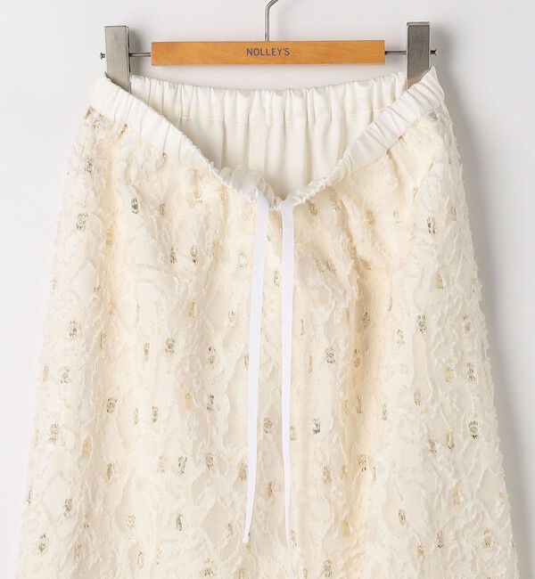 NOLLEY'S「《セットアップ対応》【KIRYU】ウォッシャブルラメジャガードスカート」|フレア|