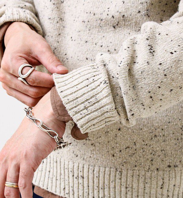 GLOSTER「【冬の大人レイヤードに】ネップハーフジッププルオーバー」|ニット・セーター|