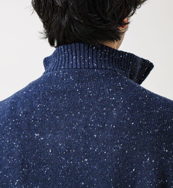 GLOSTER「【冬の大人レイヤードに】ネップハーフジッププルオーバー」|ニット・セーター|
