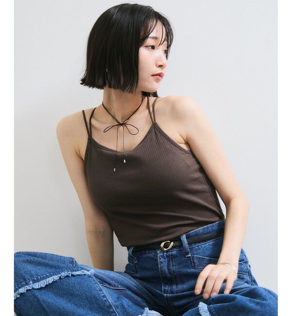 VIS「アメスリカップ付きインナーキャミソール」|キャミソール|