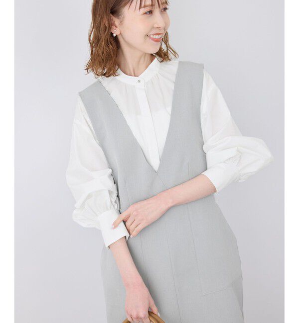 Rope&rsquo;Picnic「デザインポケットジャンパースカート」|ワンピース|