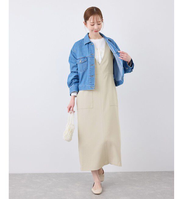 Rope&rsquo;Picnic「デザインポケットジャンパースカート」|ワンピース|