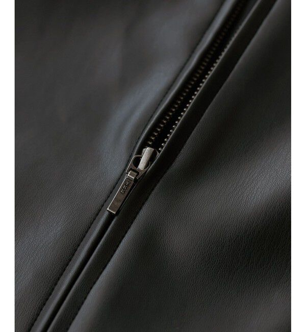 Rope&rsquo;Picnic「【花粉ガード】シンセティックレザーノーカラージャケット」|ノーカラージャケット|