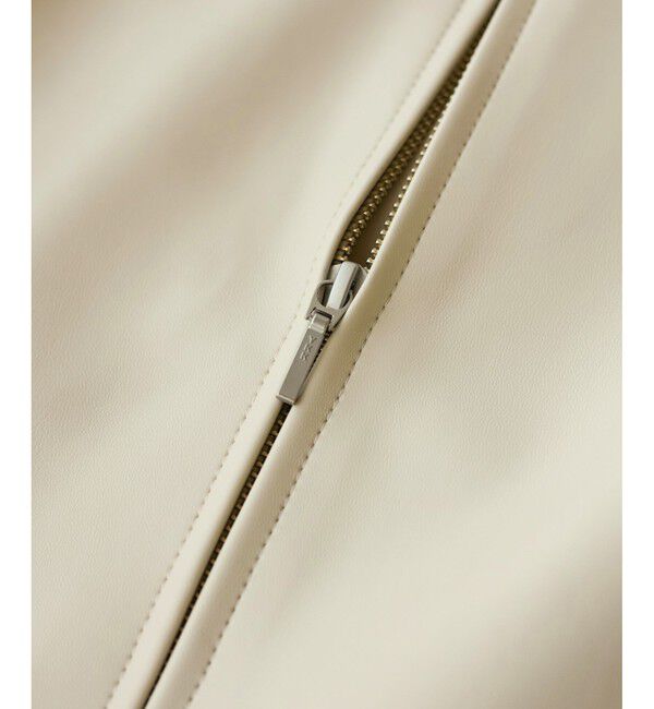 Rope&rsquo;Picnic「【花粉ガード】シンセティックレザーノーカラージャケット」|ノーカラージャケット|