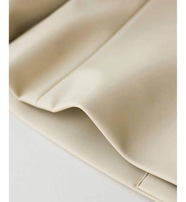 Rope&rsquo;Picnic「【花粉ガード】シンセティックレザーノーカラージャケット」|ノーカラージャケット|