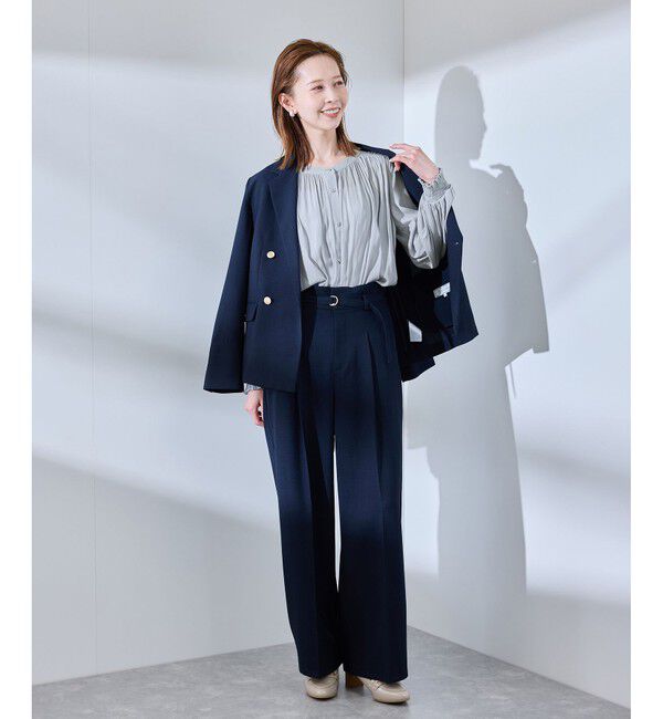 Rope&rsquo;Picnic「割繊ギャザーブラウス」|シャツ・ブラウス|