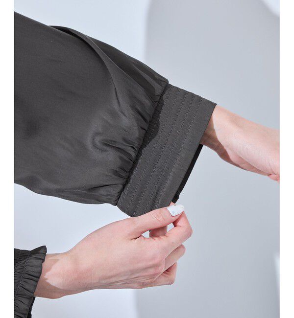 Rope&rsquo;Picnic「割繊ギャザーブラウス」|シャツ・ブラウス|