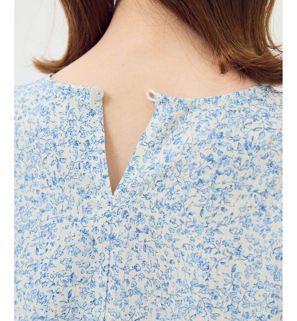 Rope&rsquo;Picnic「小花柄ティアードゼロスリーブブラウス」|シャツ・ブラウス|