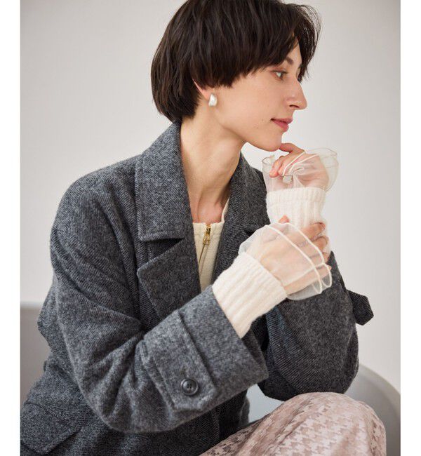 ROPE PICNIC PASSAGE「フリル付ハンドウォーマー」|手袋|