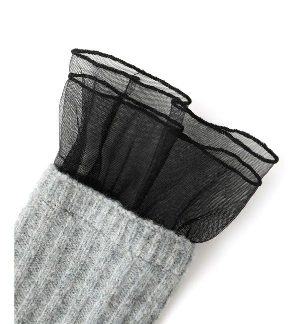 ROPE PICNIC PASSAGE「フリル付ハンドウォーマー」|手袋|