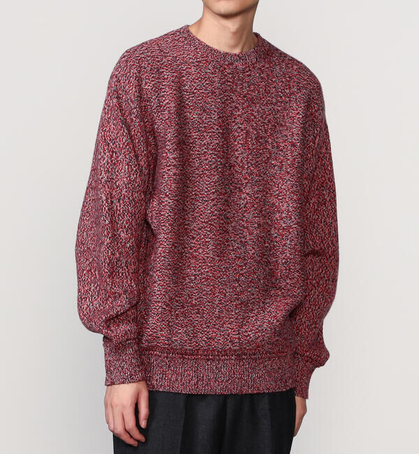  「COOHEM | カラーミックス クルーネックニットプルオーバー MEN」|ニット・セーター|