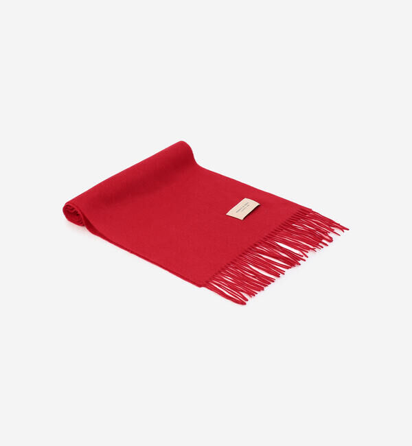 Morris & Sons「MORRIS & SONS | カシミヤマフラー SOLID」|マフラー|RED