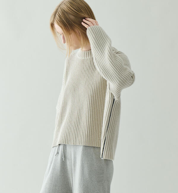  「roberto collina | リブニット クルーネックセーター WOMEN」|ニット・セーター|