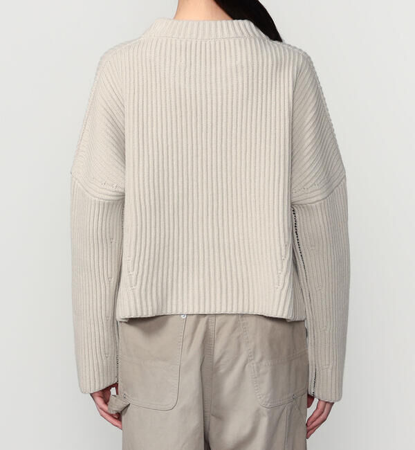  「roberto collina | リブニット クルーネックセーター WOMEN」|ニット・セーター|