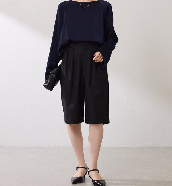  「袖フレアサテンブラウス」|シャツ・ブラウス|