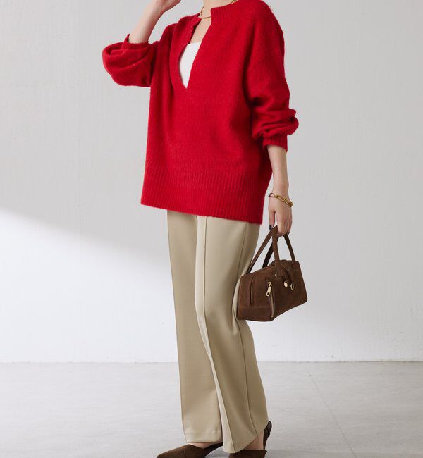  「エアリー深Vニット」|ニット・セーター|