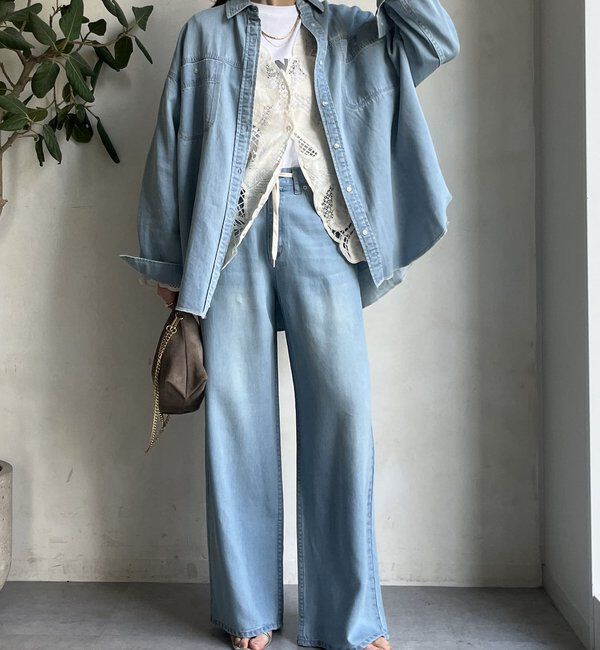  「リヨセルドロストワイドデニム」|デニム|