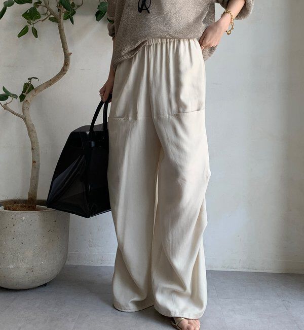  「リヨセル2WAYカーゴパンツ」|チノ|アイボリー