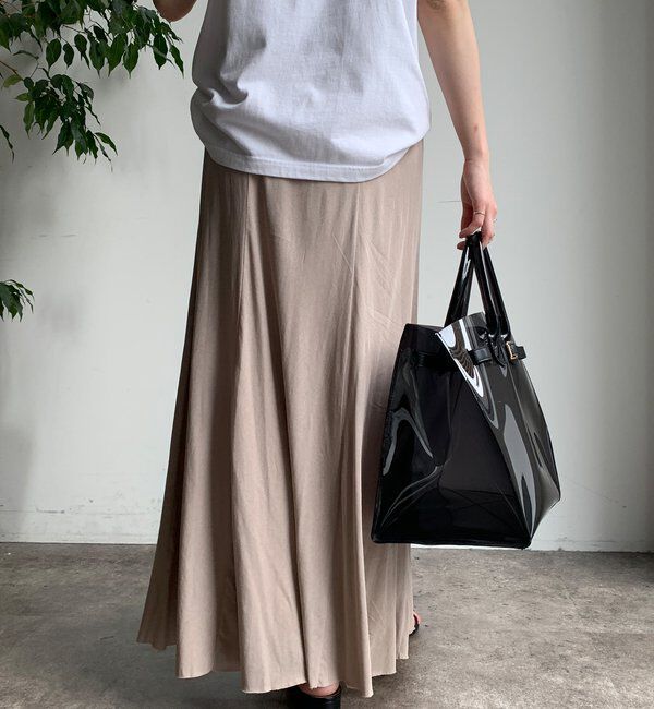  「【夏も快適！】ドライタッチカットフレアスカート」|スカート|