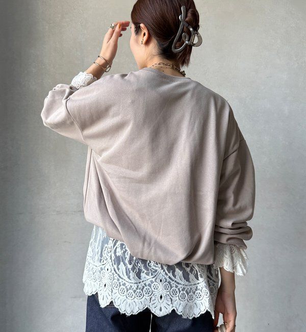  「【WEB限定】裏毛袖タックプルオーバー」|Tシャツ・カットソー|