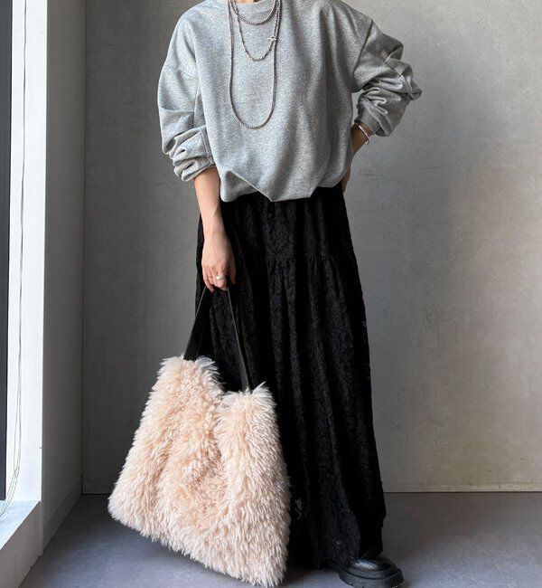  「【WEB限定】裏毛袖タックプルオーバー」|Tシャツ・カットソー|