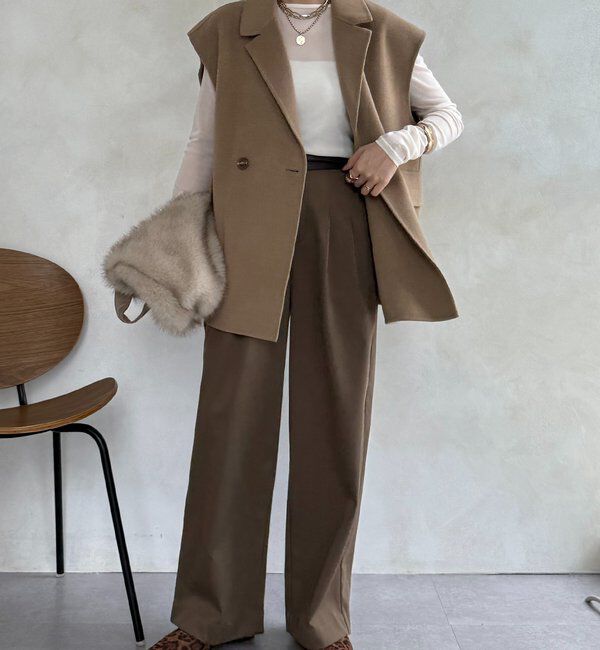  「裏起毛ボンディングパンツ」|チノ|