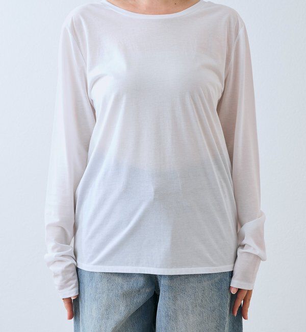  「【着回し力抜群】2wayセミシアーロンTee」|Tシャツ・カットソー|