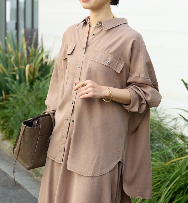  「予約【セットアップ可/新色追加】ガーメントダイワイドシャツ」|シャツ・ブラウス|