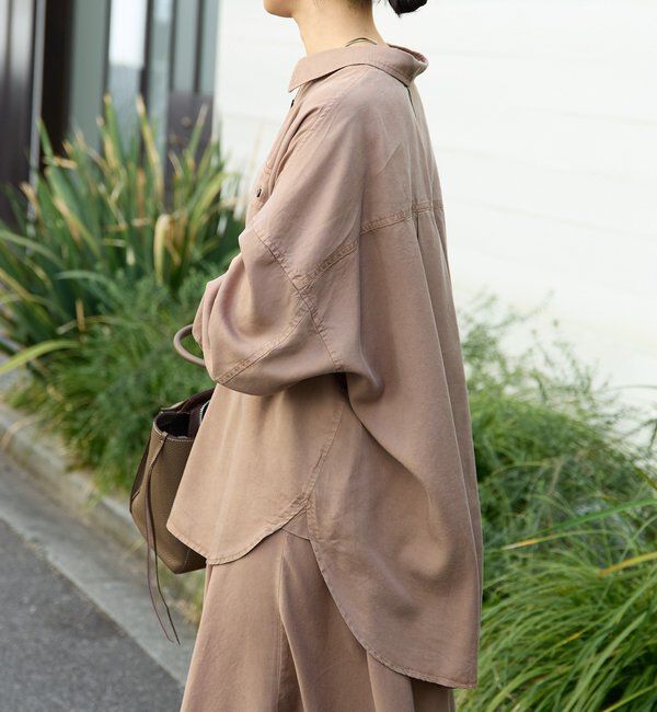  「予約【セットアップ可/新色追加】ガーメントダイワイドシャツ」|シャツ・ブラウス|