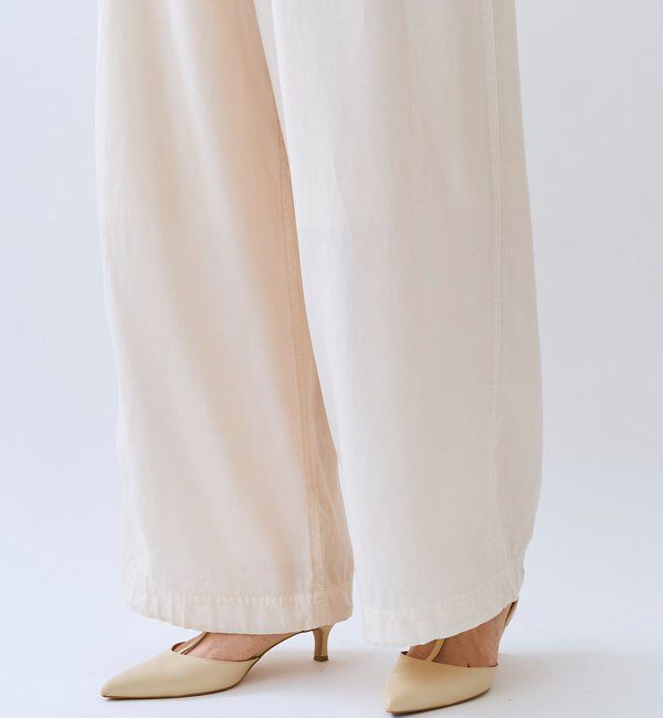  「予約【セットアップ可/こなれ感抜群】ガーメントダイ2wayワイドパンツ」|チノ|