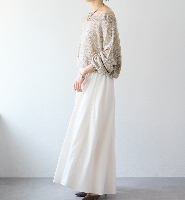  「予約【セットアップ可/上品な落ち感】ガーメントダイフレアバイアススカート」|スカート|