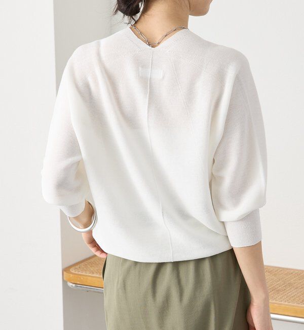  「予約【軽くしなやかな着心地】ライトギマバックボリュームニット」|ニット・セーター|