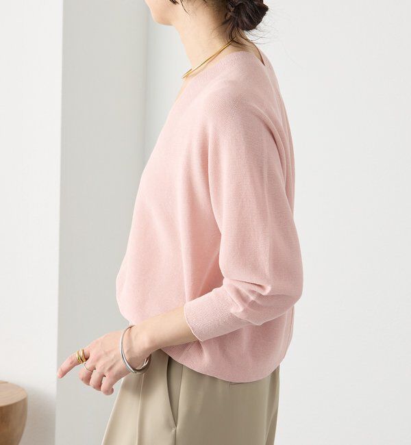  「予約【軽くしなやかな着心地】ライトギマバックボリュームニット」|ニット・セーター|