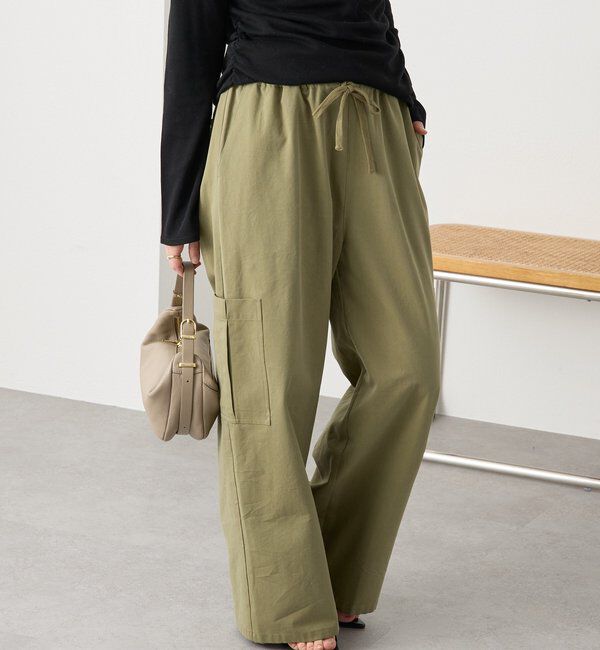  「予約【A・MONN(アモン)】ミリタリーWウエストカーゴパンツ」|チノ|