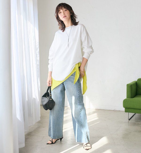  「予約【A・MONN(アモン)】addフロントナローデニム」|デニム|