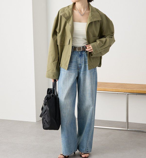  「予約【A・MONN(アモン)】addフロントナローデニム」|デニム|