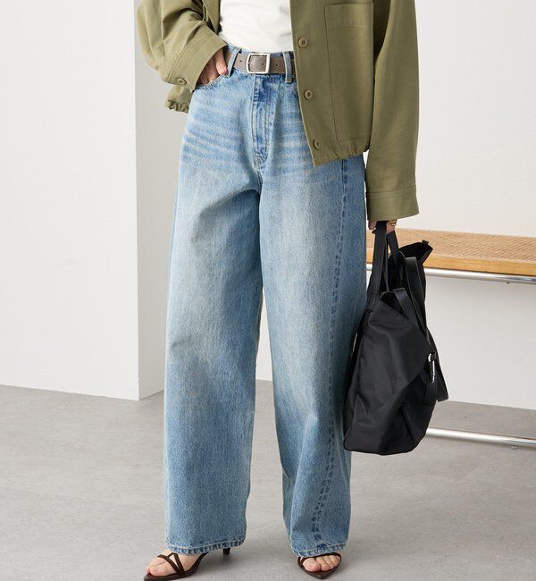  「予約【A・MONN(アモン)】addフロントナローデニム」|デニム|