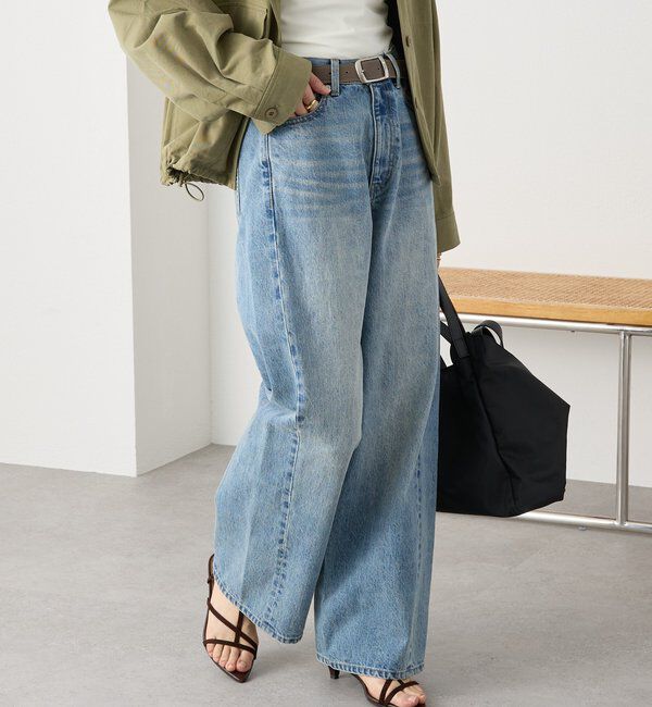  「予約【A・MONN(アモン)】addフロントナローデニム」|デニム|