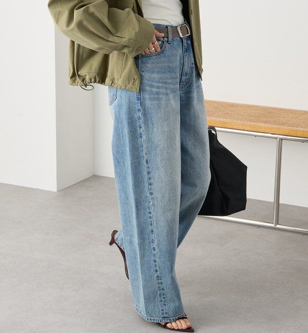  「予約【A・MONN(アモン)】addフロントナローデニム」|デニム|