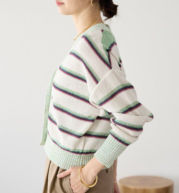  「予約【存在感抜群】マルチボーダーカーデ」|カーディガン|