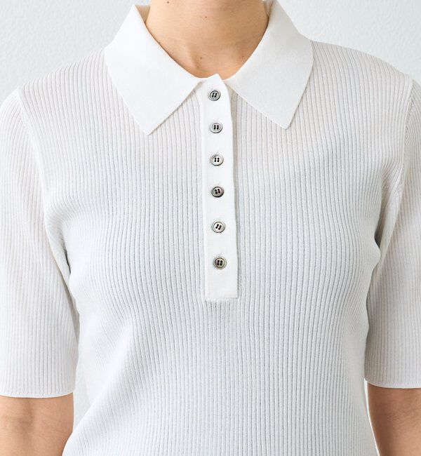  「予約【オンオフ使える】クールフィールポロニット」|ニット・セーター|