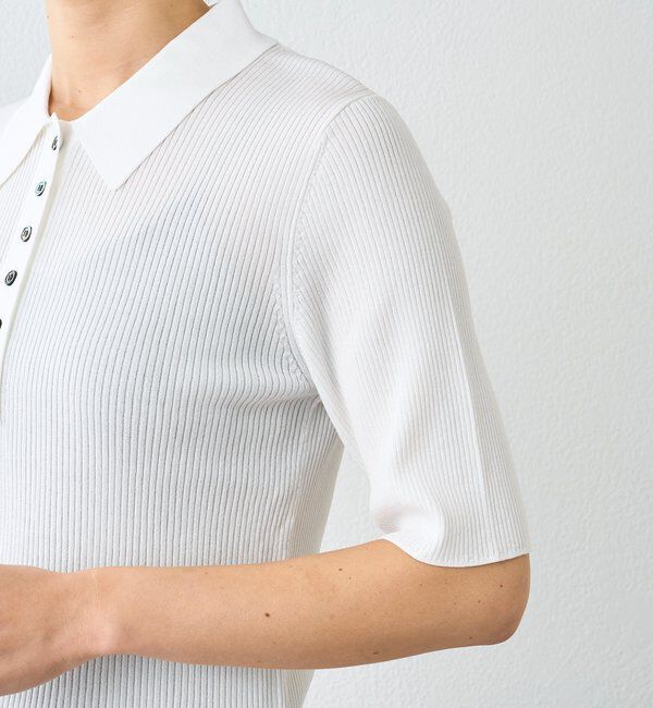  「予約【オンオフ使える】クールフィールポロニット」|ニット・セーター|