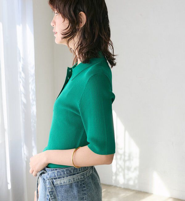  「予約【オンオフ使える】クールフィールポロニット」|ニット・セーター|