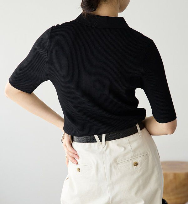  「予約【オンオフ使える】クールフィールポロニット」|ニット・セーター|
