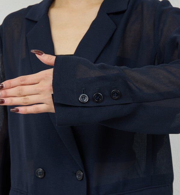  「【WEB限定】【サイズ展開あり】メッシュジャケット」|テーラードジャケット|