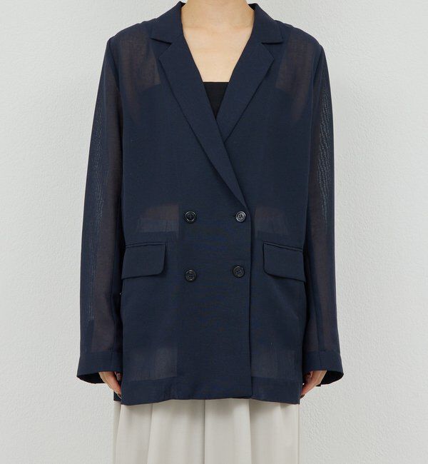  「【WEB限定】【サイズ展開あり】メッシュジャケット」|テーラードジャケット|